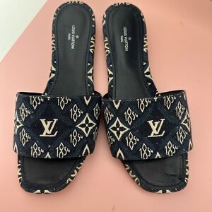 Louis denim sandals